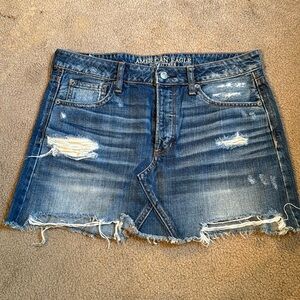 Denim Micro-mini Skirt